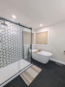 free standing tub bathroom remodel